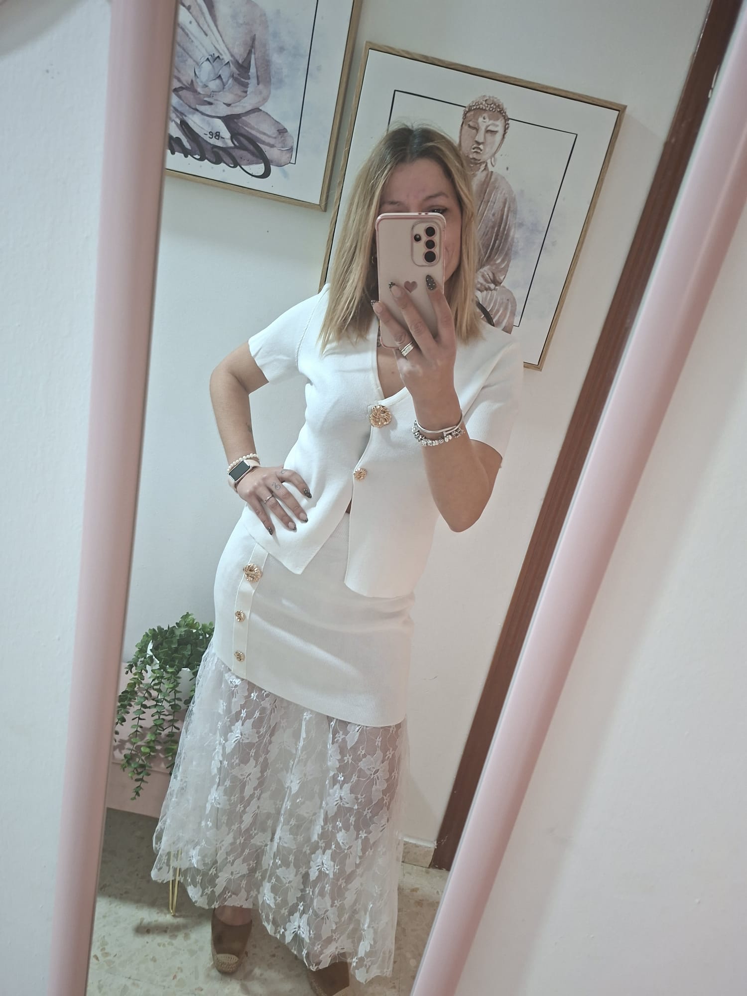 Conjunto Macarena blanco